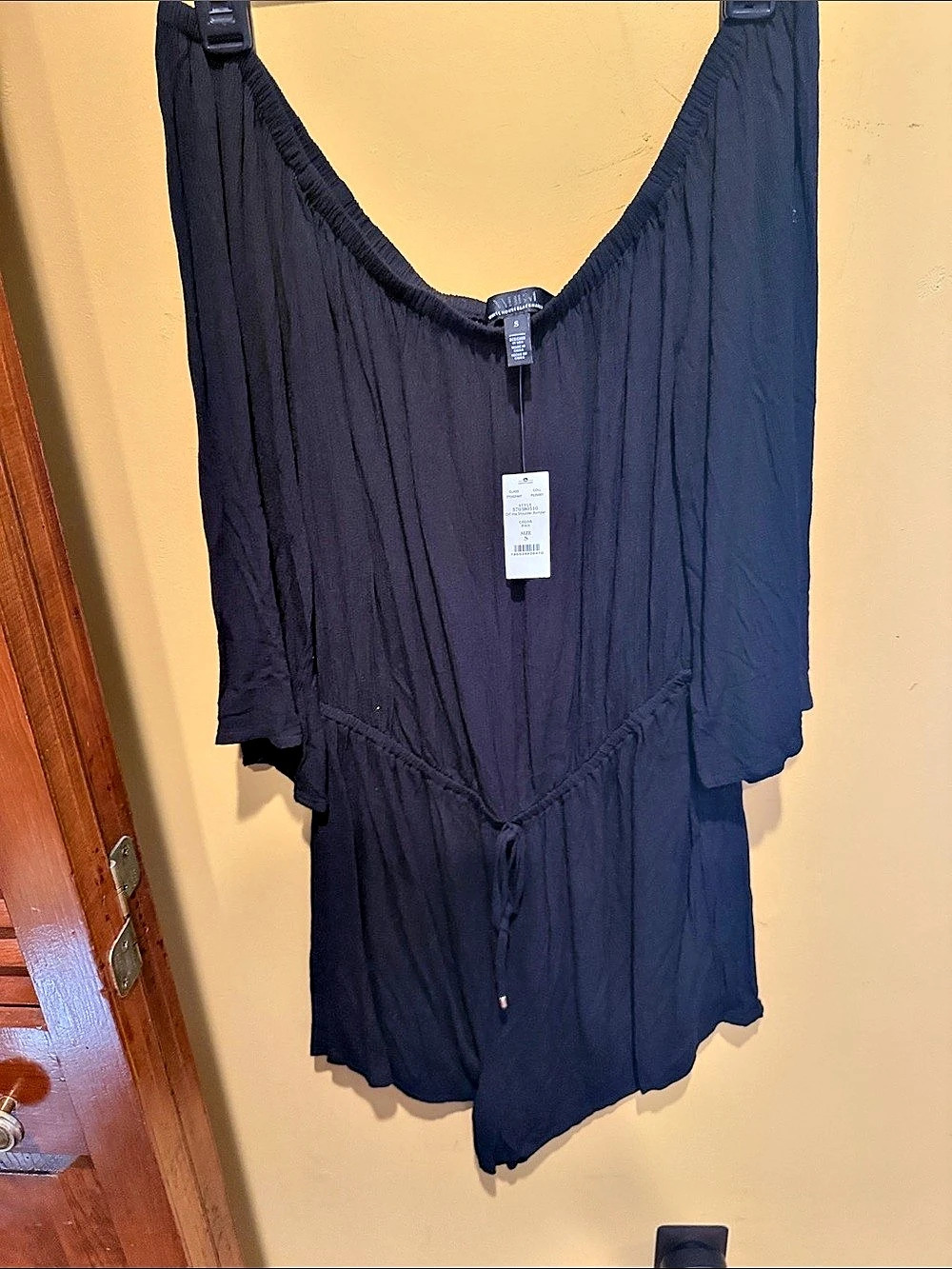 Whbm Medium Black Romper Size Medium NWT